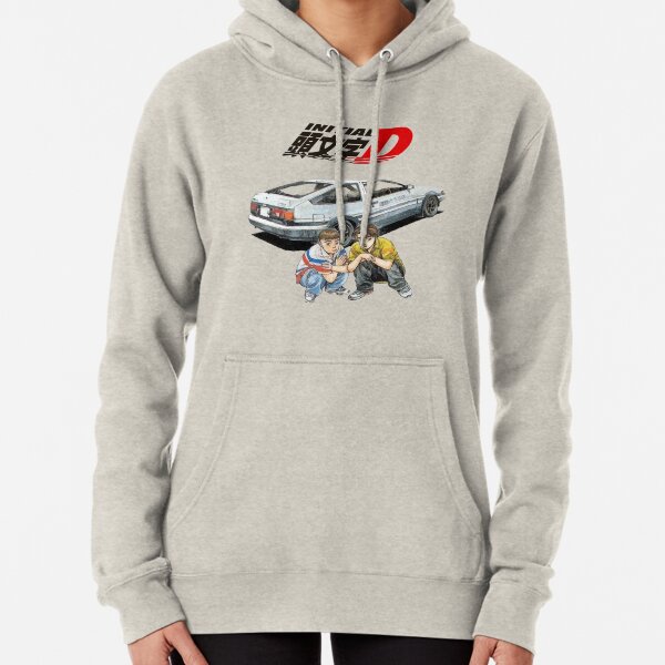 Initial D Akina Speed Stars Rear Logo Zip Through Hoody Hoodie Hooded Top Sweat Men S Activewear