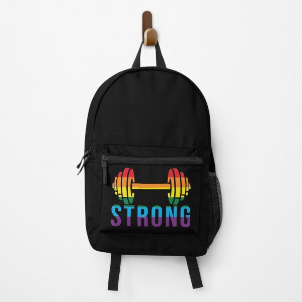 Item preview, Pride Month STRONG Pride Rainbow Dumbell for Bodybuilders designed and sold by SusanaDesigns.