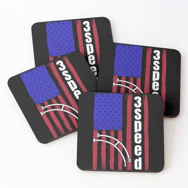 Item preview, Funny Manual Column Shift Three Speed Transmission 3 pedals American Flag  designed and sold by CharJens.