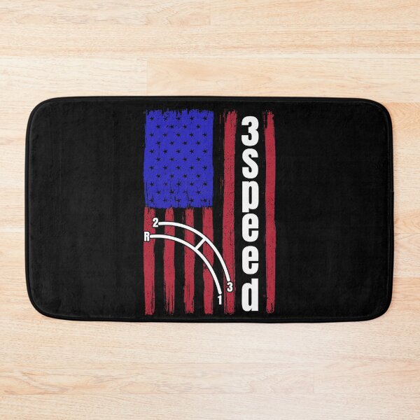 Item preview, Funny Manual Column Shift Three Speed Transmission 3 pedals American Flag designed and sold by CharJens.