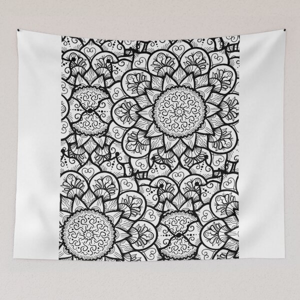 Item preview, Geometric Sunflower Mandala designed and sold by GoldenZodiac888.