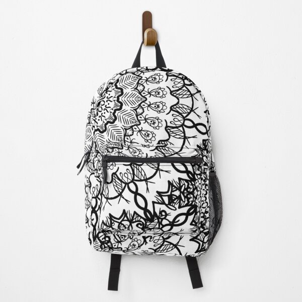 Item preview, Infinity Mandala Flowers Black and White designed and sold by GoldenZodiac888.