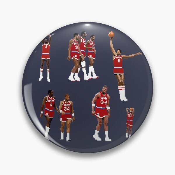 Item preview, Philly Sticker Pack (Moses Malone, Julius Erving, Maurice Cheeks, Charles Barkley) Qiangy designed and sold by qiangdade.