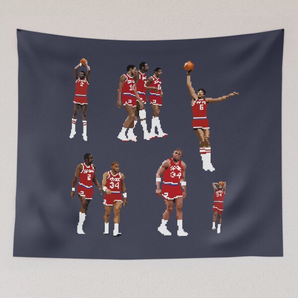 Item preview, Philly Sticker Pack (Moses Malone, Julius Erving, Maurice Cheeks, Charles Barkley) Qiangy designed and sold by qiangdade.