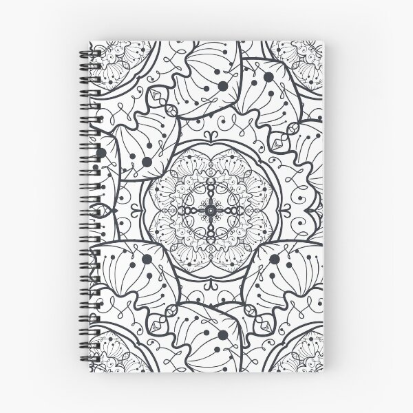 Item preview, Mandala Cross Flower Black and White designed and sold by GoldenZodiac888.