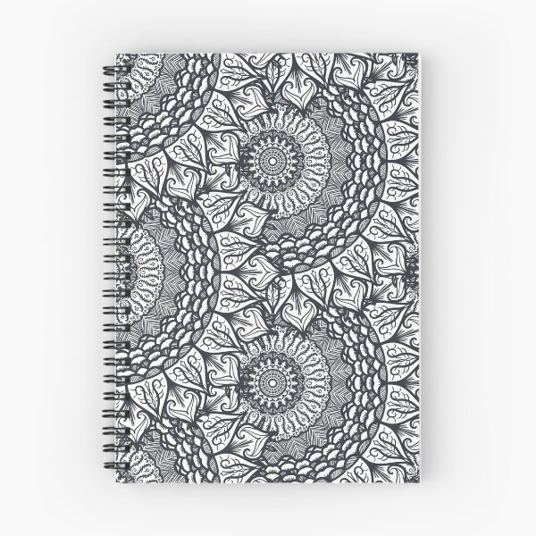 Item preview, Mandala Geometric Flowers Black and White designed and sold by GoldenZodiac888.