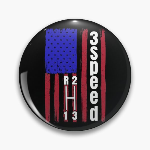 Item preview, Funny Manual Column Shift Three Speed Transmission 3 pedals American Flag  designed and sold by CharJens.