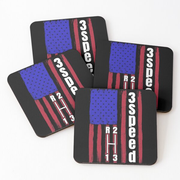 Item preview, Funny Manual Column Shift Three Speed Transmission 3 pedals American Flag  designed and sold by CharJens.
