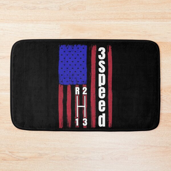 Item preview, Funny Manual Column Shift Three Speed Transmission 3 pedals American Flag designed and sold by CharJens.