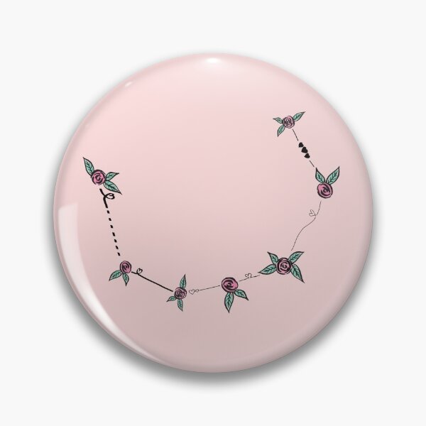 Item preview, Corona Borealis (Northern Crown) Constellation Roses and Hearts Doodle designed and sold by EndlessDoodles.
