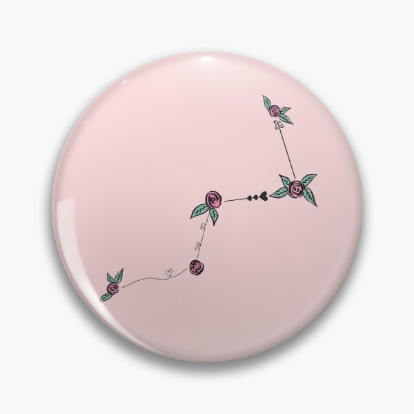 Item preview, Cassiopeia Constellation Roses and Hearts Doodle designed and sold by EndlessDoodles.