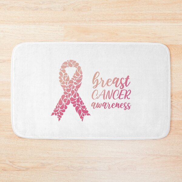 Item preview, Breast cancer pink ribbon awareness with rose gold glitter designed and sold by Katine-Art.