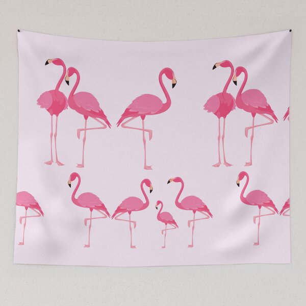 Aperçu de l'œuvre J'aime vraiment les flamants roses - La famille des flamants roses créée et vendue par BlakefourDesign.