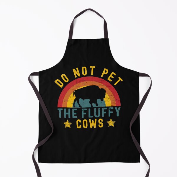 Item preview, Funny Retro Vintage Do Not Pet The Fluffy Cows designed and sold by Echo Dusk.