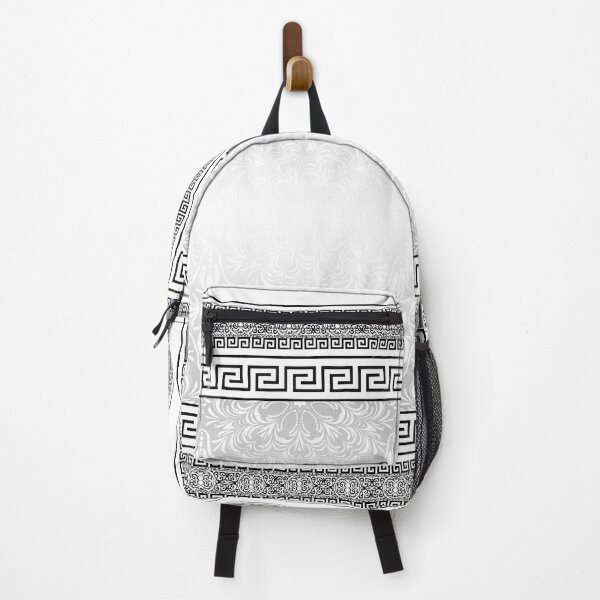 Item preview, Greek Keys Black Grey White with Pattern designed and sold by Yiorgos Designs.