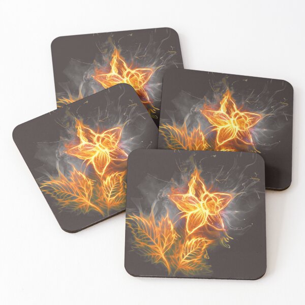 Item preview, A Fiery Flower With Fiery Foliage designed and sold by Phantasmal-2-do.