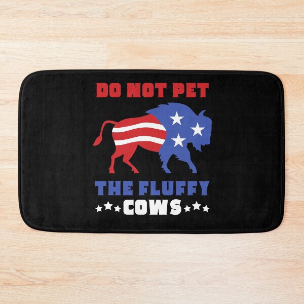 Item preview, Funny USA Flag Do Not Pet The Fluffy Cows designed and sold by Echo Dusk.
