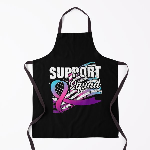Item preview, Thyroid Cancer Support Squad USA Flag Awareness Ribbon designed and sold by CadellShop.