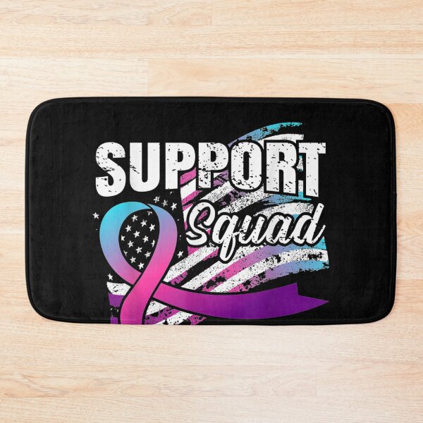 Item preview, Thyroid Cancer Support Squad USA Flag Awareness Ribbon  designed and sold by CadellShop.