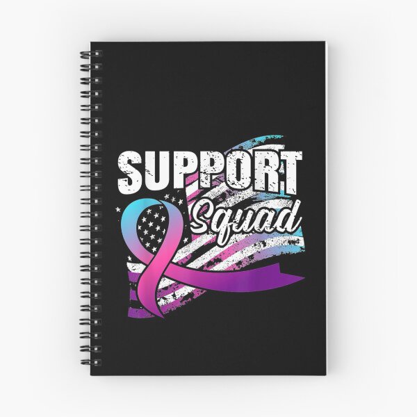 Item preview, Thyroid Cancer Support Squad USA Flag Awareness Ribbon  designed and sold by CadellShop.