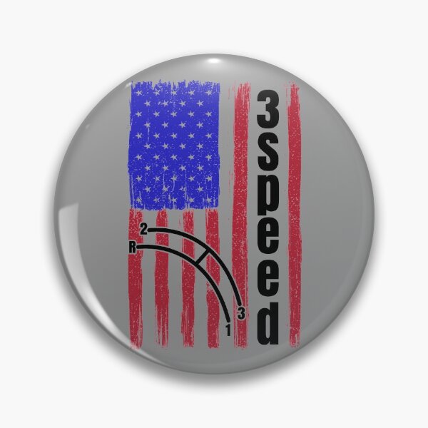 Item preview, Funny Manual Column Shift Three Speed Transmission 3 pedals American Flag  designed and sold by CharJens.