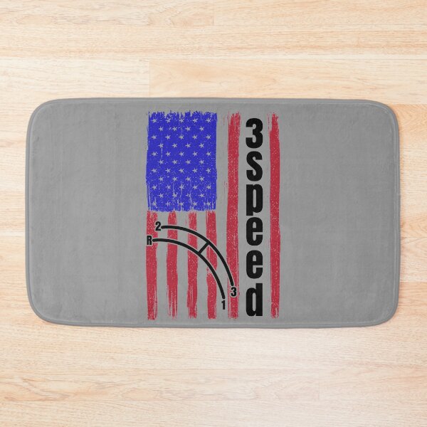 Item preview, Funny Manual Column Shift Three Speed Transmission 3 pedals American Flag designed and sold by CharJens.