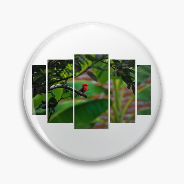 Item preview, Male Vermilion Flycatcher Pentaptych designed and sold by alabca.