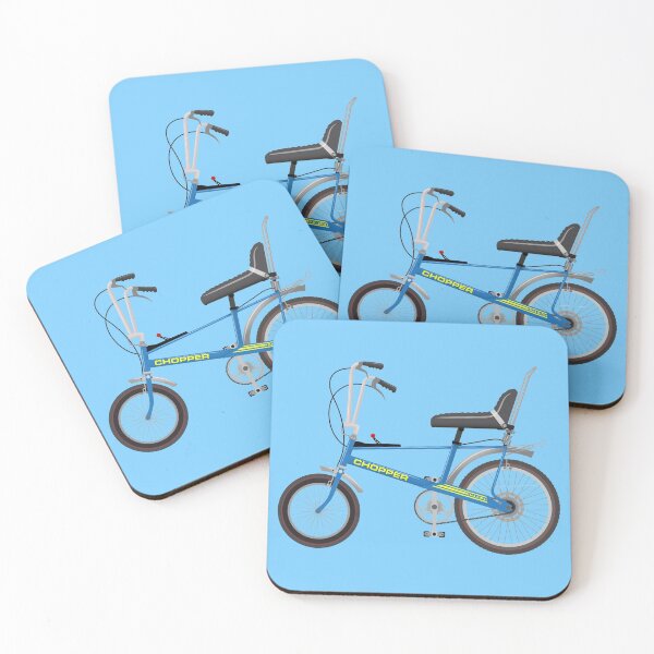 Item preview, Blue Retro Chopper designed and sold by threeblackdots.