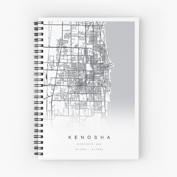 Item preview, Kenosha, Wisconsin, USA Map Poster designed and sold by TheZenSprout.