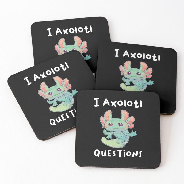 Item preview, cute and funny I Axolotl Questions  designed and sold by FreeMood.