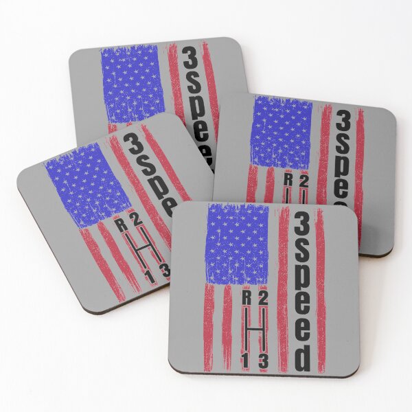 Item preview, Funny Manual Column Shift Three Speed Transmission 3 pedals American Flag  designed and sold by CharJens.
