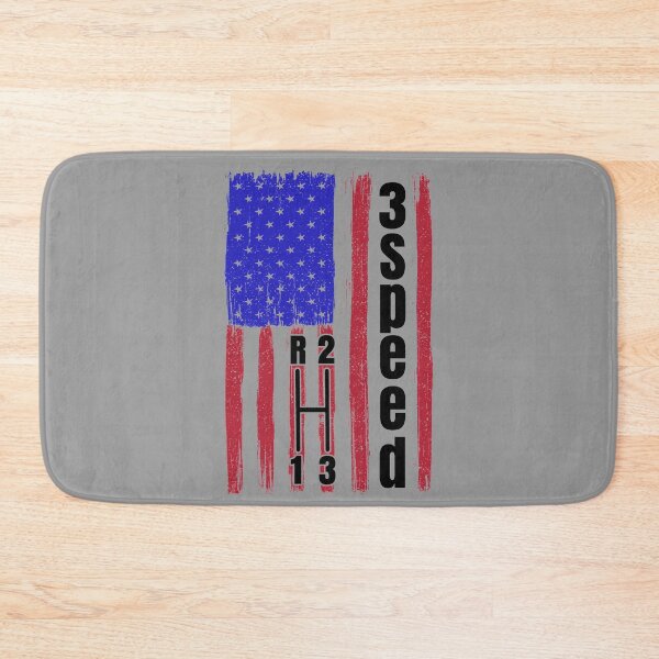 Item preview, Funny Manual Column Shift Three Speed Transmission 3 pedals American Flag designed and sold by CharJens.