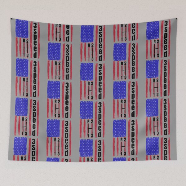 Item preview, Funny Manual Column Shift Three Speed Transmission 3 pedals American Flag  designed and sold by CharJens.