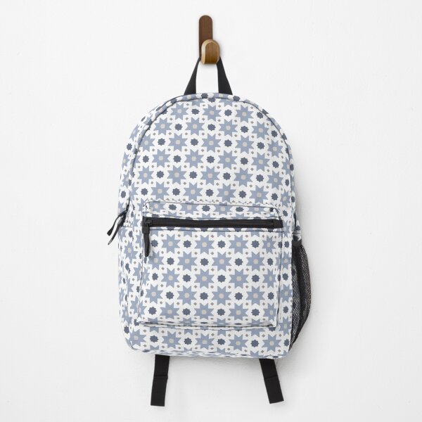 Item preview, Islamic Geometric Pattern in pale blue and blue designed and sold by ZamZamDesign.