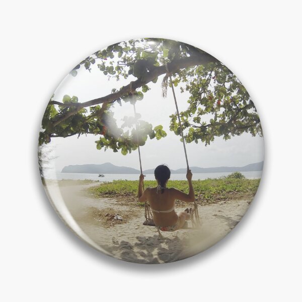 Item preview, Woman Feel Free on Swing designed and sold by JoyforU.