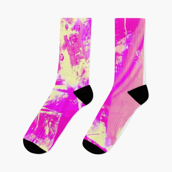 Item preview, pink and yellow fun abstract  designed and sold by madelynhatter.