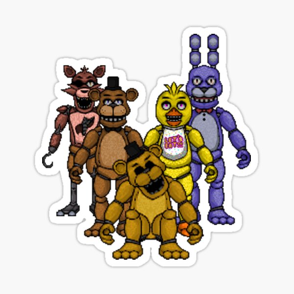 the gang all here Sticker