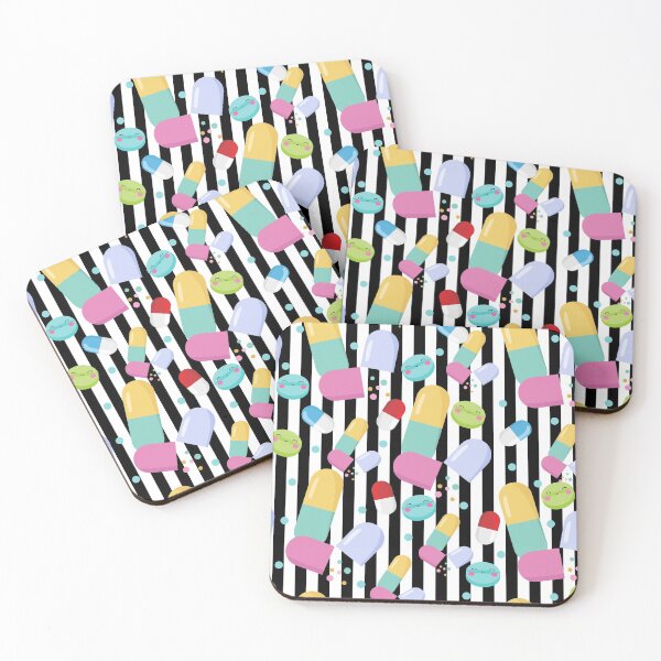 Item preview, Kawaii Pills medical seamless design for Doctor Socks designed and sold by Dance Vibes: Blingit Studios.