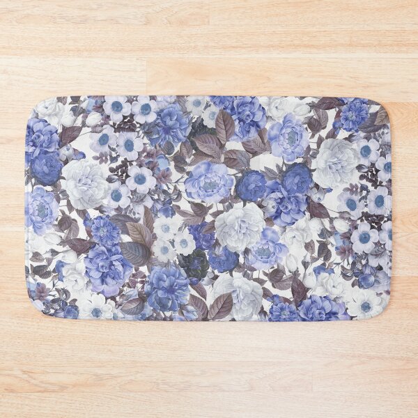 Item preview, Blue and White Rose Floral Classic Timeless Design designed and sold by BellaLovi.