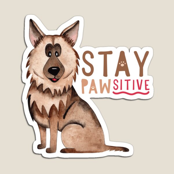 Artikel-Vorschau von Bleib Pawsitive Lustiger Hund Wortspiel, designt und verkauft von sunilbelidon.