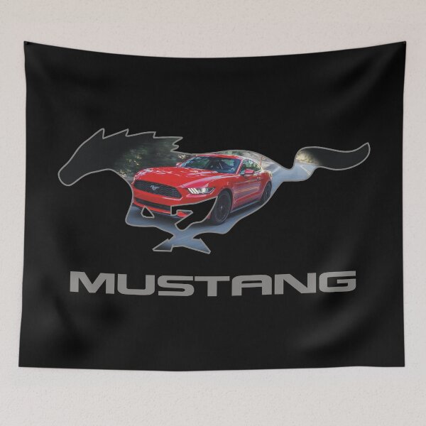 Item preview, Ford Mustang GT Logo Emblem Design (Red on Black) designed and sold by TheCartist.