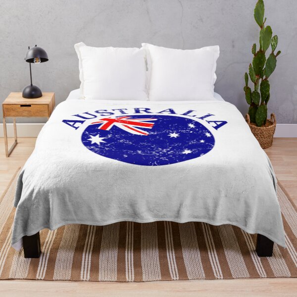 Item preview, AUSTRALIA sport flag distressed fan gift designed and sold by shirtshue.