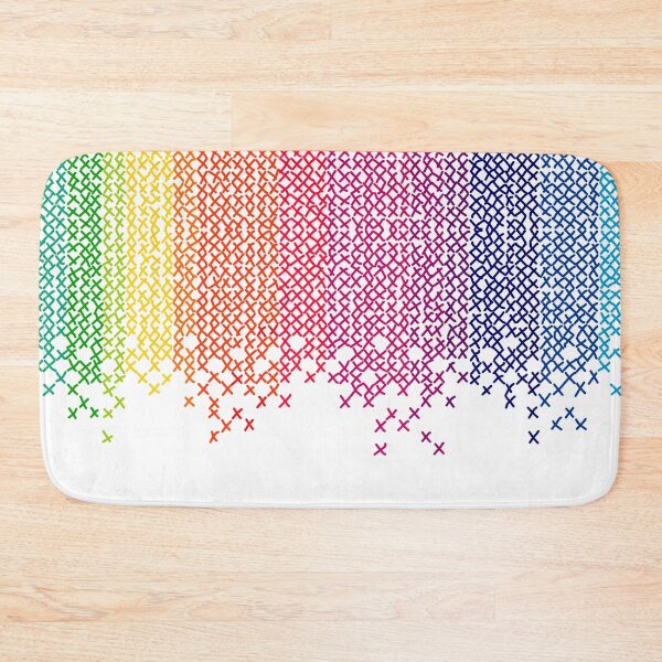 Item preview, Cross rainbow stitch love | Simple stitch designed and sold by Orloff.