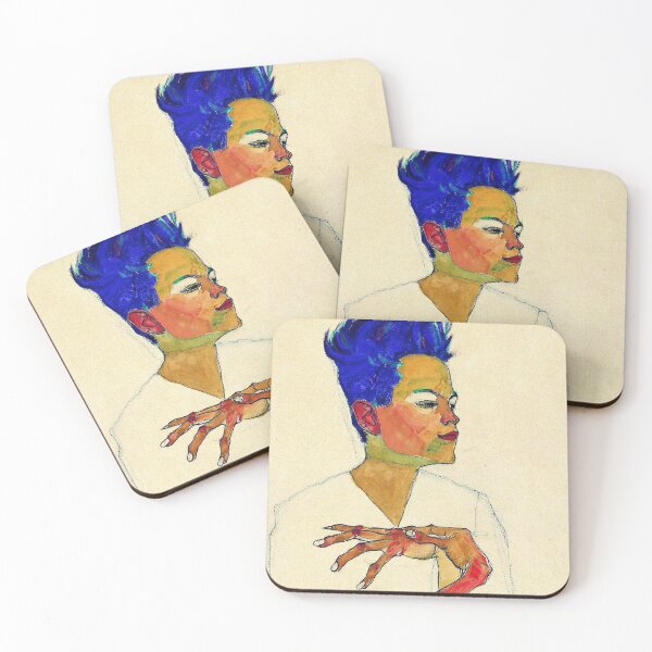 Item preview, Egon Schiele self portrait designed and sold by Vintage Designs +.