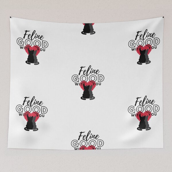 Item preview,  Feline good with you| cute cat valentine cat lover sticker designed and sold by Canfy Girl.