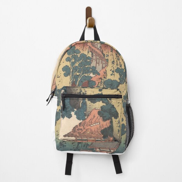 Item preview, The Hanging-cloud Bridge at Mount Gyōdō near Ashikaga (Ashikaga Gyōdōzan kumo no kakehashi) - Katsushika Hokusai designed and sold by Oni Kanzen.
