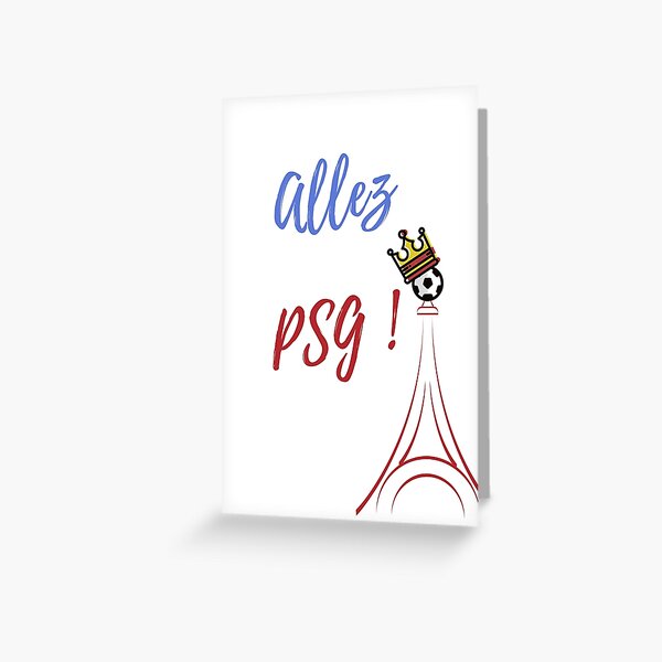 Cartes De Vœux Sur Le Theme Psg Redbubble