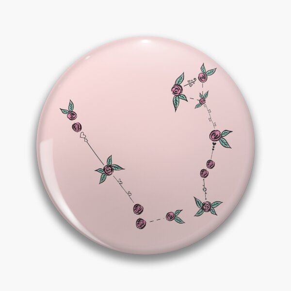 Item preview, Serpens (The Serpent) Constellation Roses and Hearts Doodle designed and sold by EndlessDoodles.