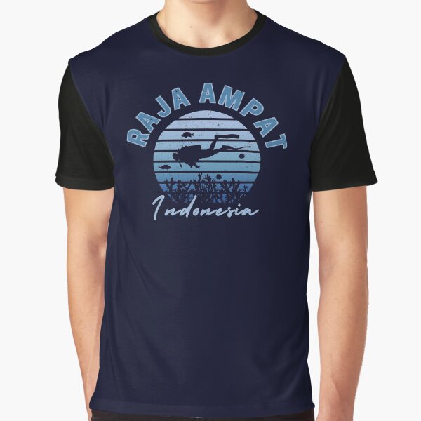 Raja Ampat - Indonesia Scuba Diving - Vintage Style Graphic T-Shirt