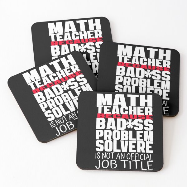 Item preview, Problem Solver Math Teacher- Math teacher because badass problem solver is not  an official job title. designed and sold by Rajpramanik.